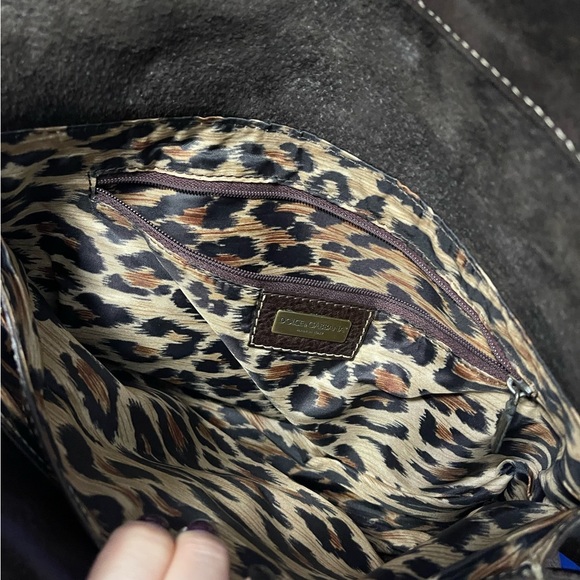 Dolce & Gabbana Leather Shoulder Bag Leopard Print Interior - Picture 6 of 6